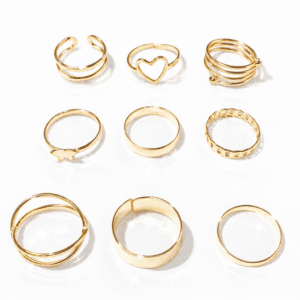 bagues fantaisie dorées | Mysteriascoop