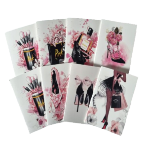 Bloc-notes décoratif avec illustrations féminines