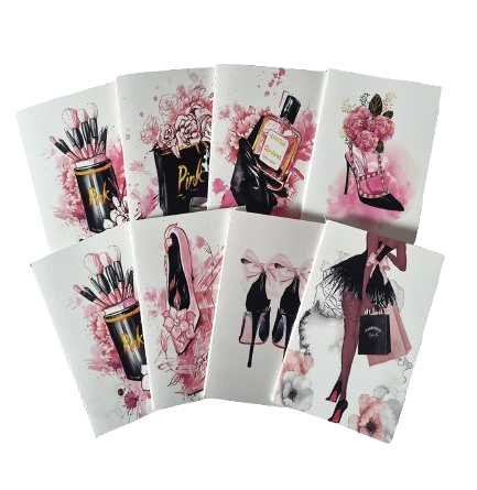 Bloc-notes décoratif avec illustrations féminines