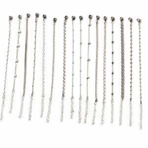 Bracelets fantaisie argentés