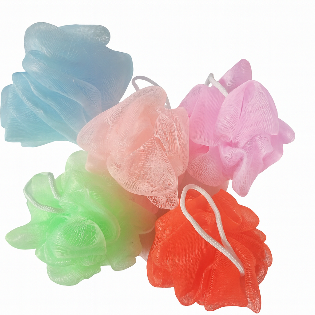 Fleurs de douche exfoliantes