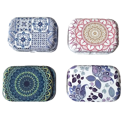 Boite métallique décorée