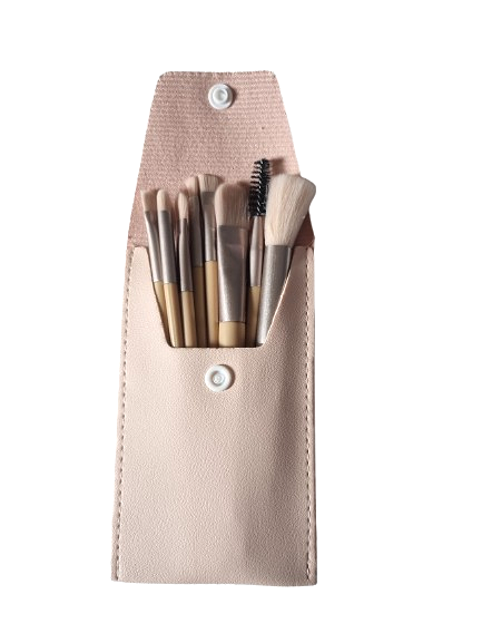 pinceaux maquillage dans étui