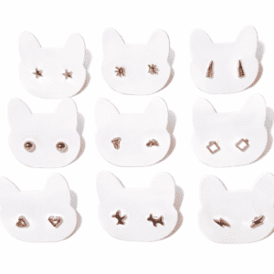 Boucle d'oreilles fantaisie dorées