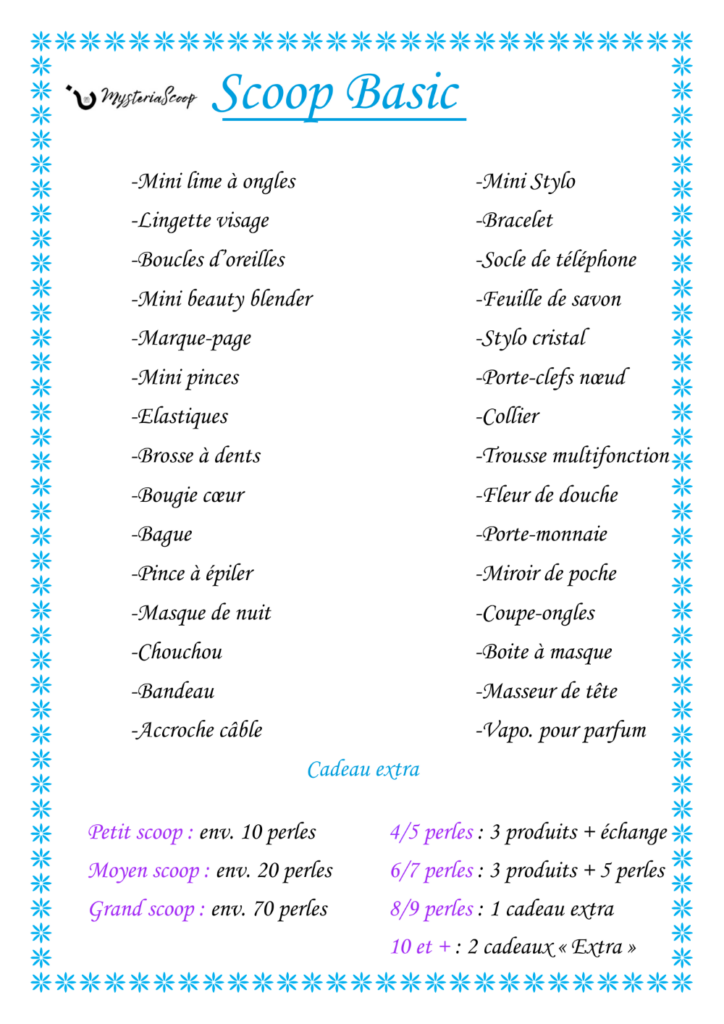 Idée cadeau femme pas cher- produits scoop basic