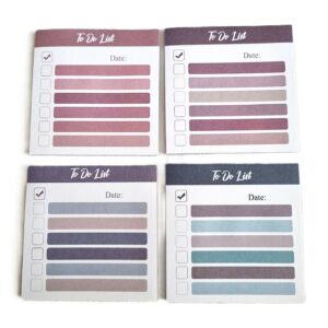 Carnet to do list avec cases à cocher et espaces pour organiser les tâches quotidiennes
