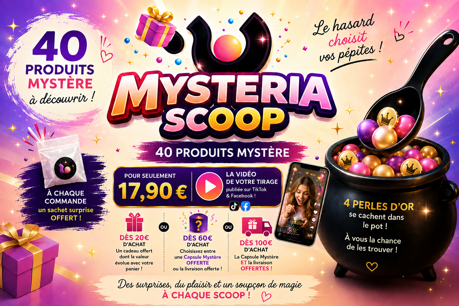 Mysteria Scoop . Box surprise et vidéo personnalisée